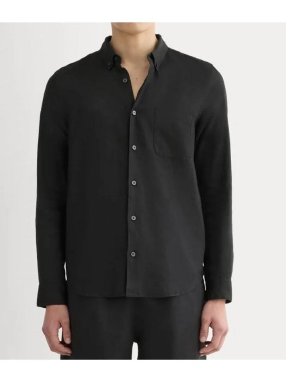 Everlane The Classic Shirt in Linen Maylay Black Men's Size XXL NWT